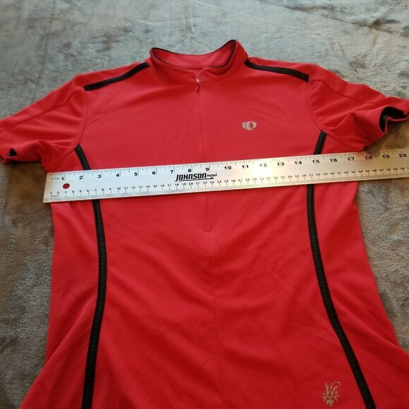 Pearl Izumi Select Womens Half Zip Cycling Jersey Top Large Red Short Sleeve - Picture 6 of 8